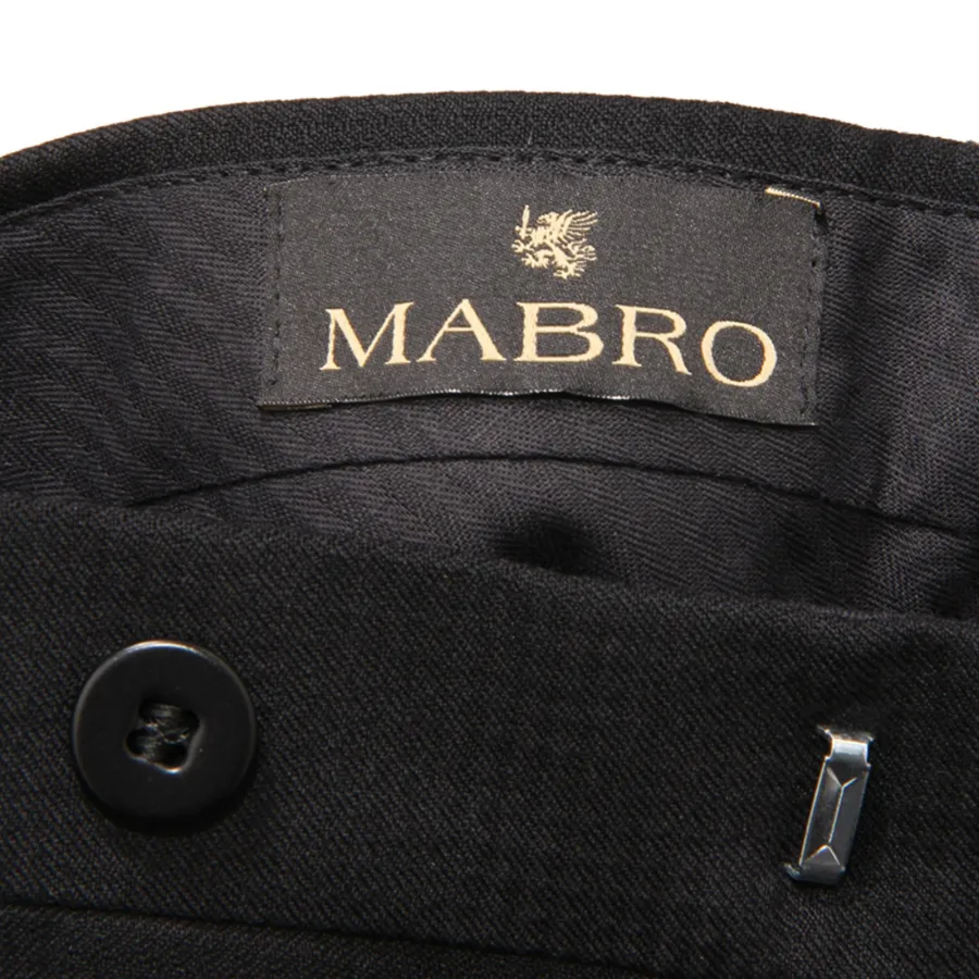 5232AV PANTALONE UOMO MABRO MAN WOOL TROUSERS BLACK