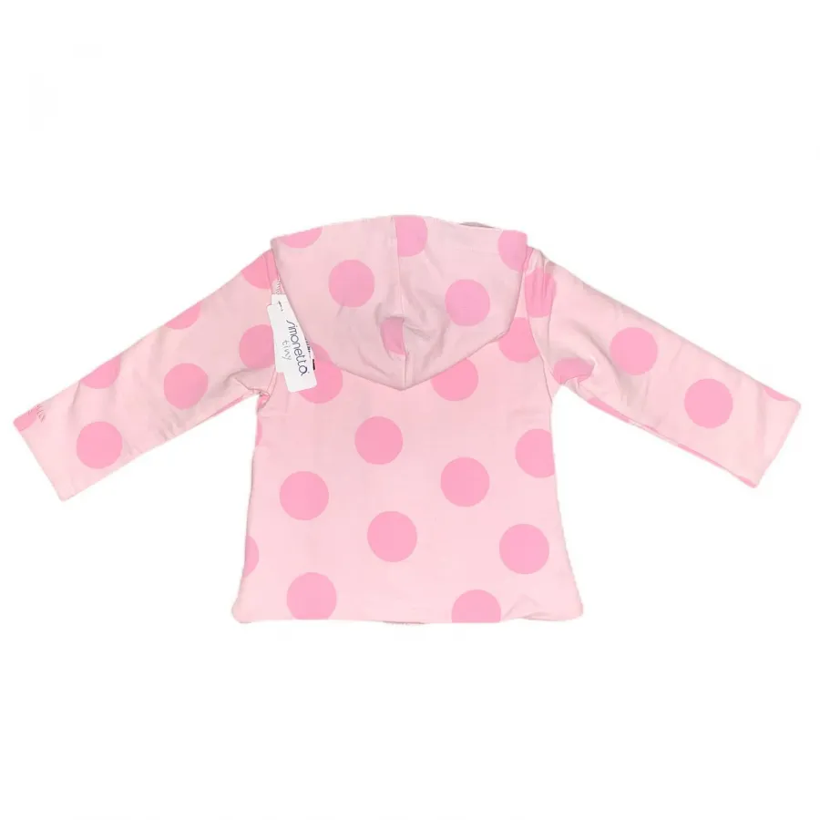 A86 felpa bimba GIRL SIMONETTA TINY pink full zip hoodie sweatshirt kids