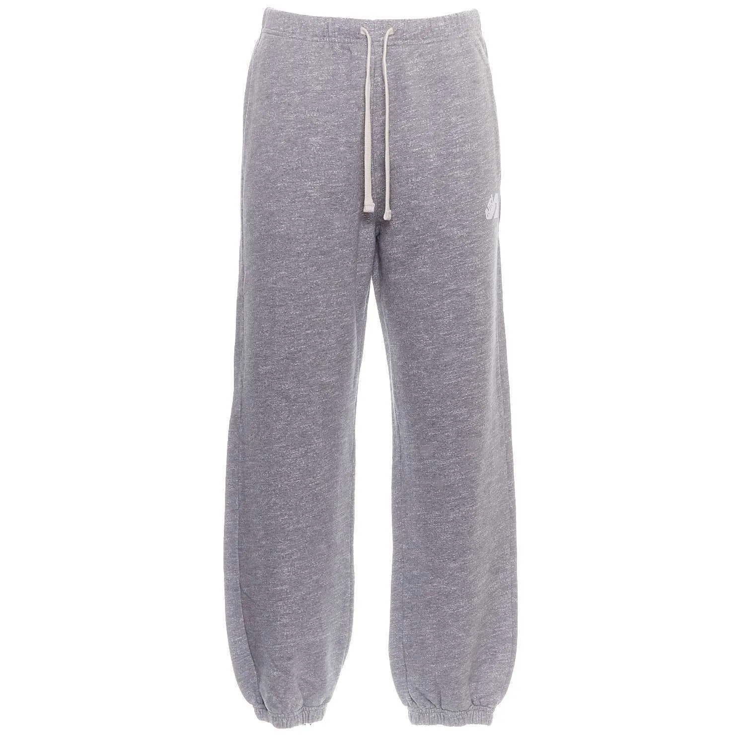 Action Trousers In Melange Grey Cotton