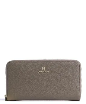  Aigner Ivy Portafoglio pelle di vacchetta grana marrone  