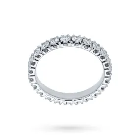 Anello eternity oro bianco diamanti 1,63ct Mirco Visconti