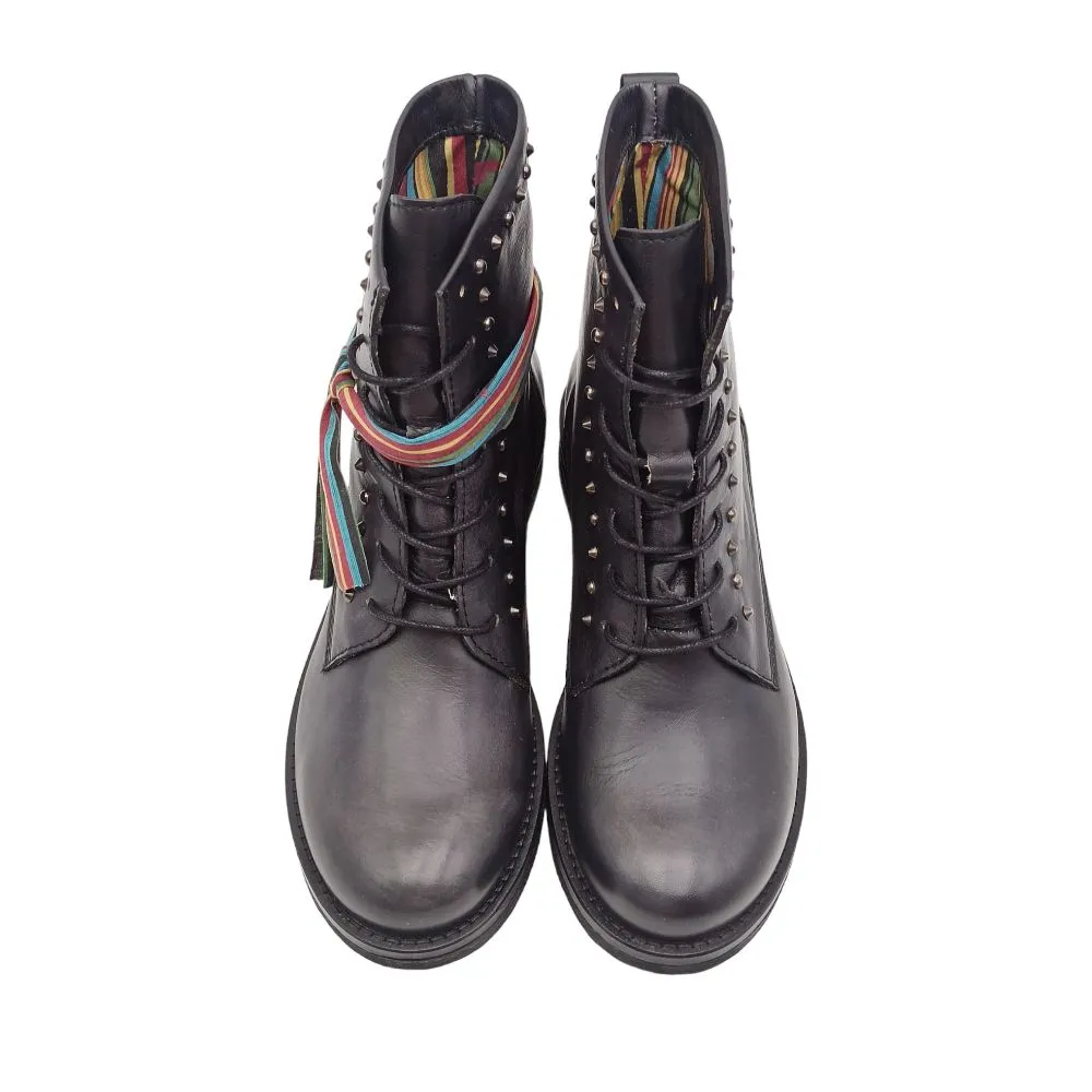 anfibio borchie donna Felmini D642 lav nero mag