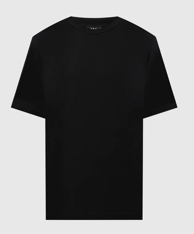 A.P.C T-shirt nera con ricamo logo COHBWM26392