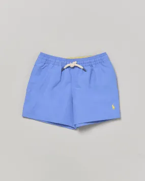 Boxer mare azzurro con logo pony giallo e taschino sul retro 12 mesi