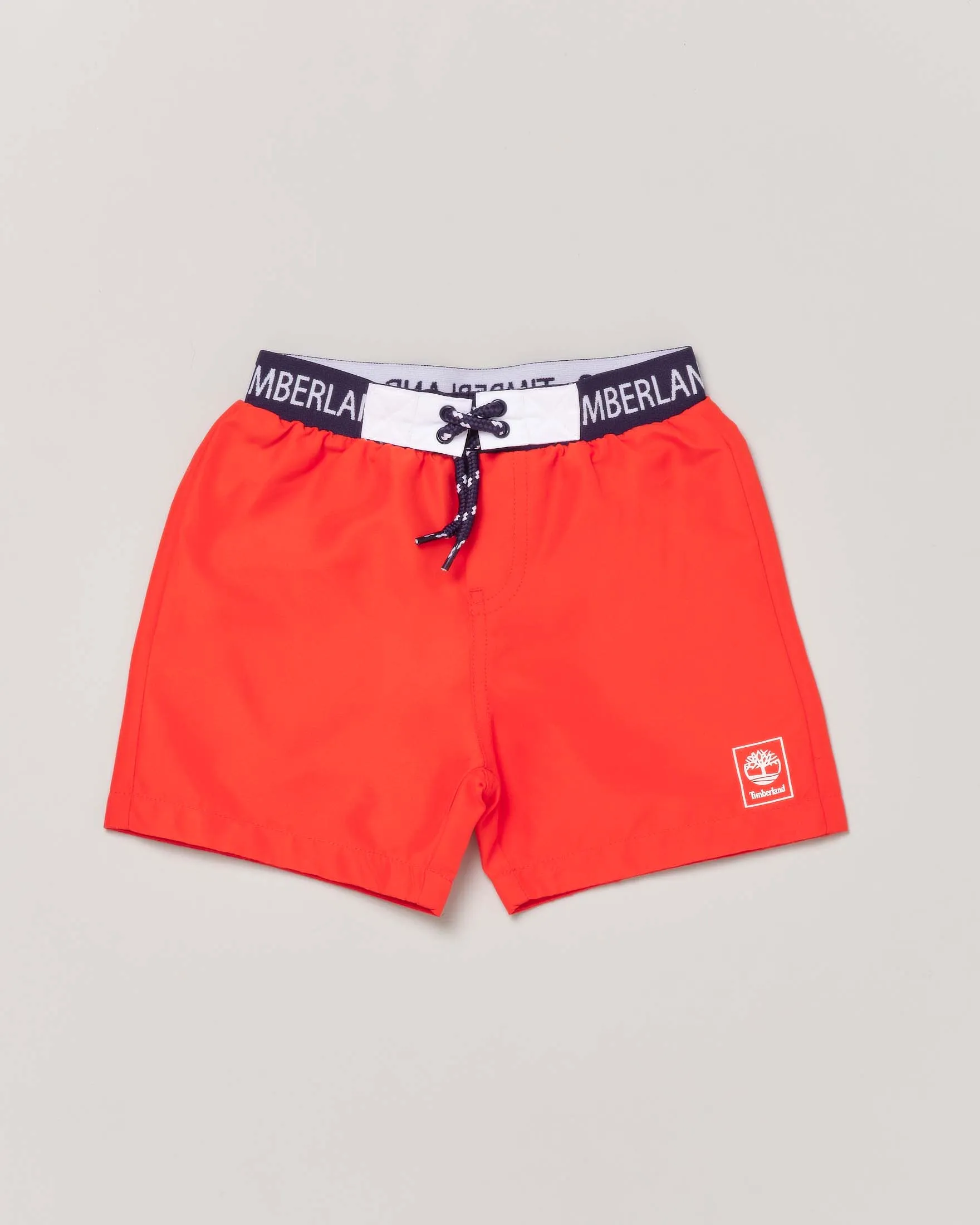 Boxer mare rosso con elastico in vita porta logo 2-4 anni