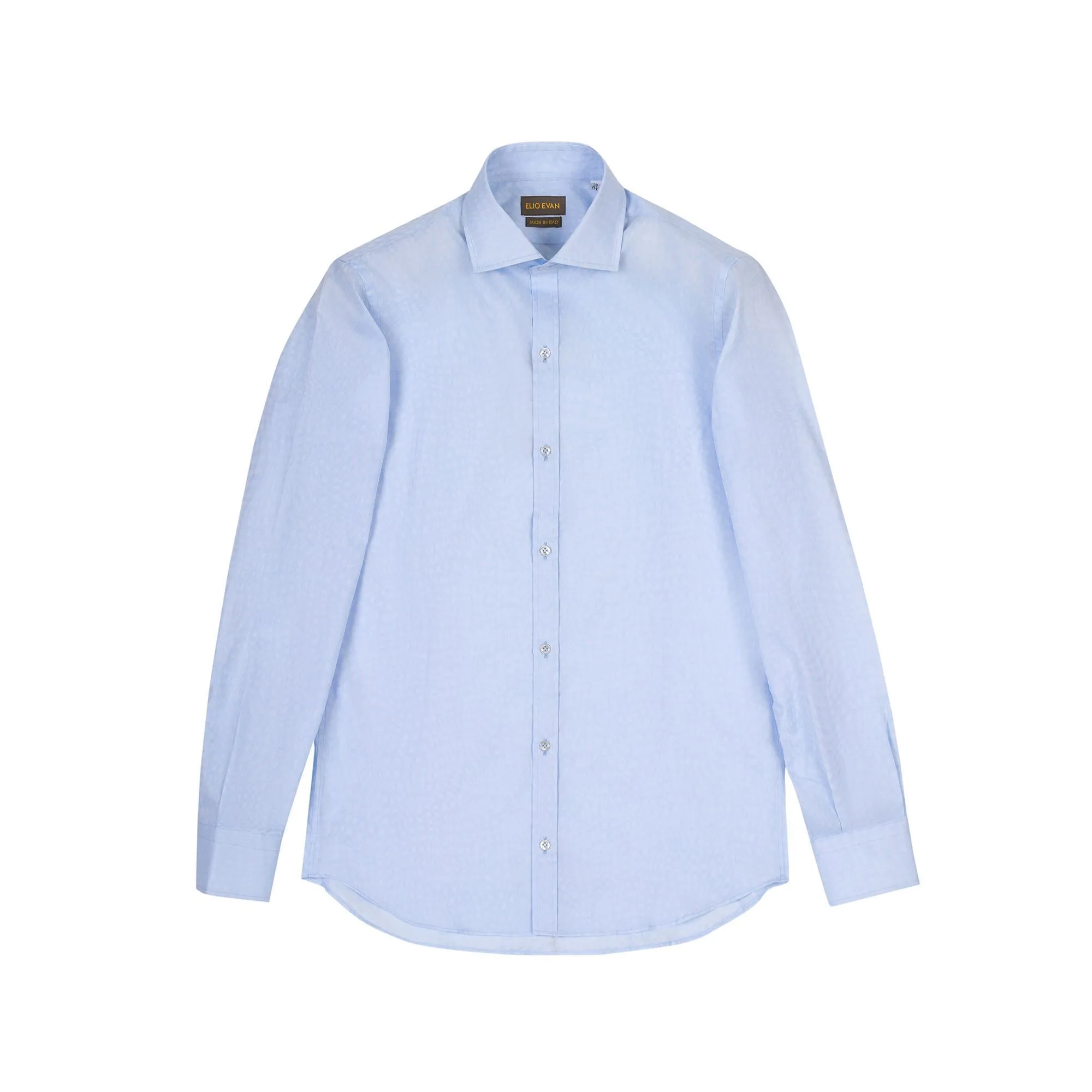Camicia Azzurra Jacquard