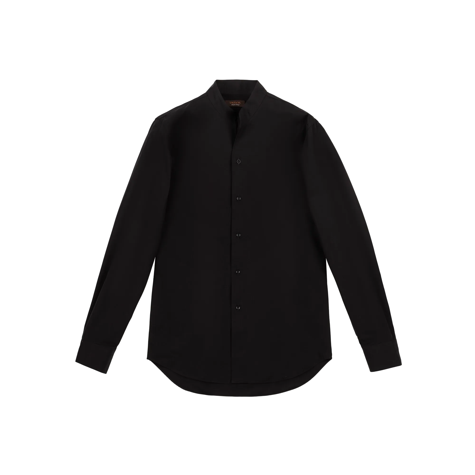 Camicia nera collo coreana