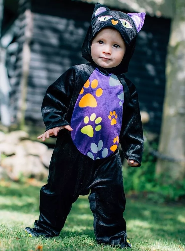 Costume da gatto nero per bimbi