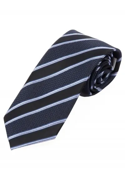 Cravatta lunga da uomo a righe dinamiche antracite royal grigio chiaro