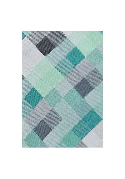 Cravatta quadrangoli grigio-blu