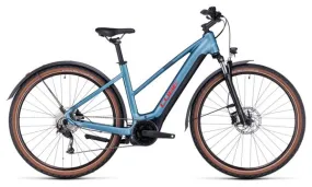 Cube Nuride Hybrid Performance 625 Allroad Trapezio MTB elettrica Shimano Alivio 9V 625 Wh 29'' Blu 2023