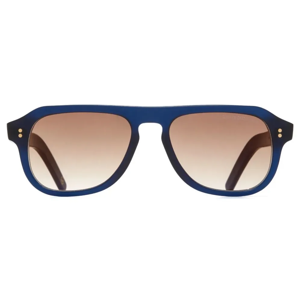 Cutler & Gross - 0822V2 Kingsman Aviator Sunglasses - Matt Classic Navy Blue - Luxury - Cutler & Gross Eyewear