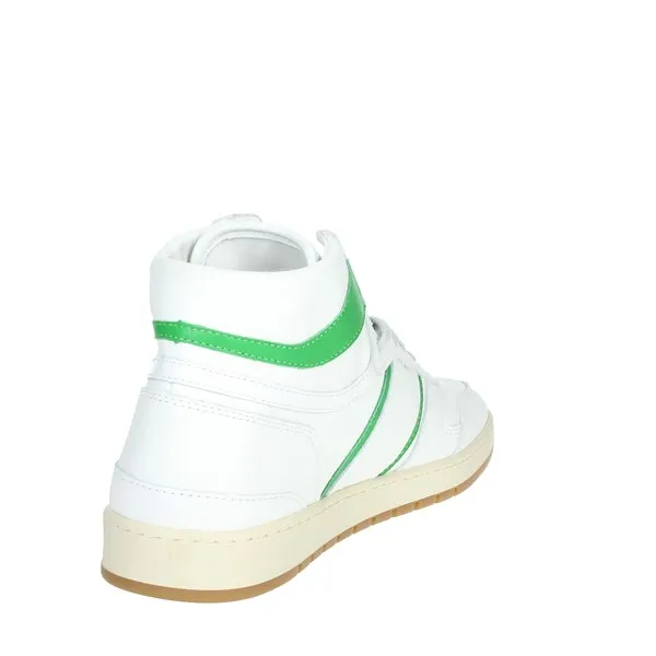 D.A.T.E.  SNEAKERS ALTA SPORT HIGH CAMP.71 BIANCO/VERDE