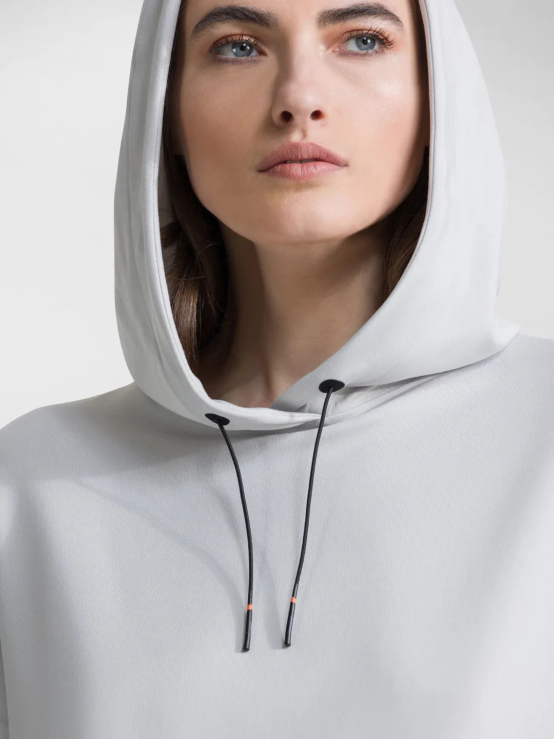 DS4-657 Duran Hood Fleece Ghiaccio Woman  
