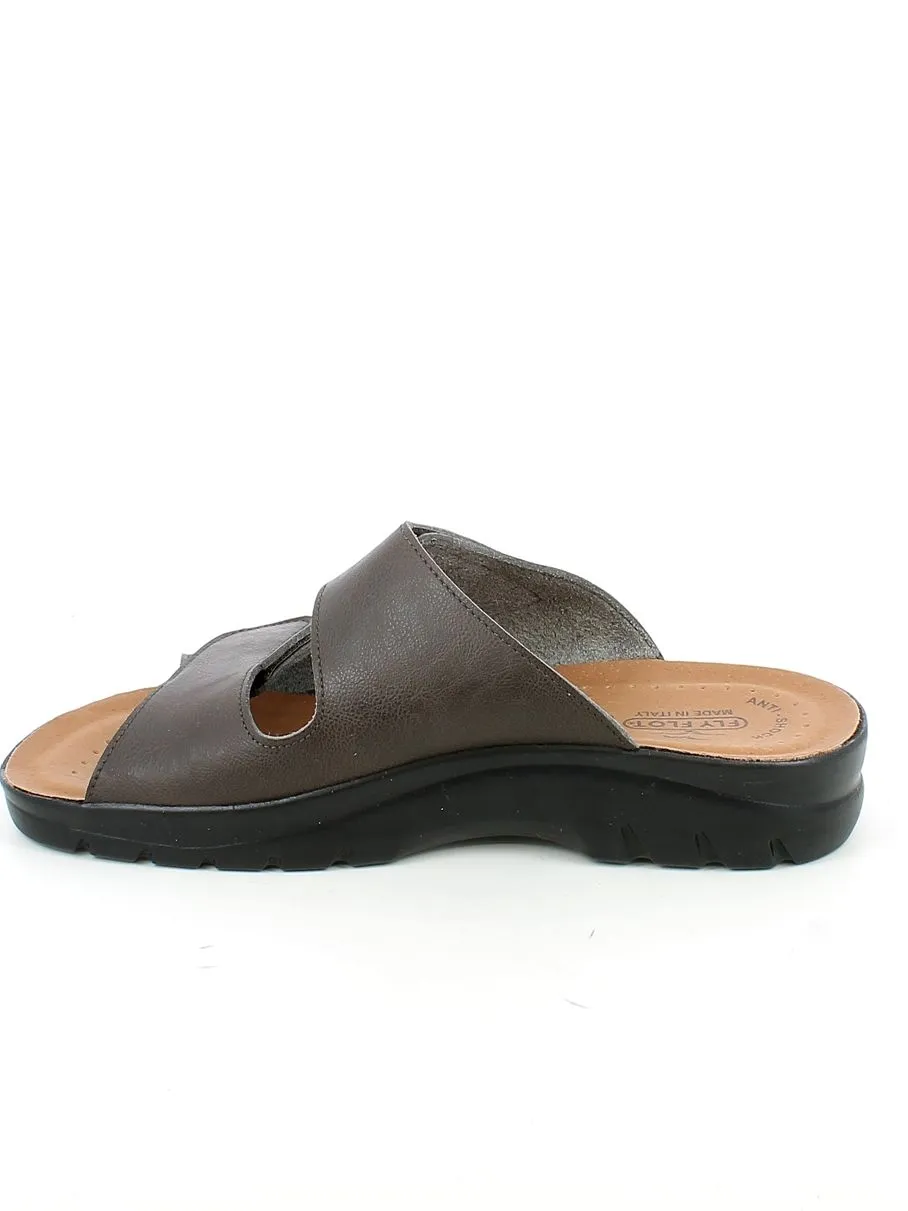 Fly Flot  Ciabatta marrone con due strappi 