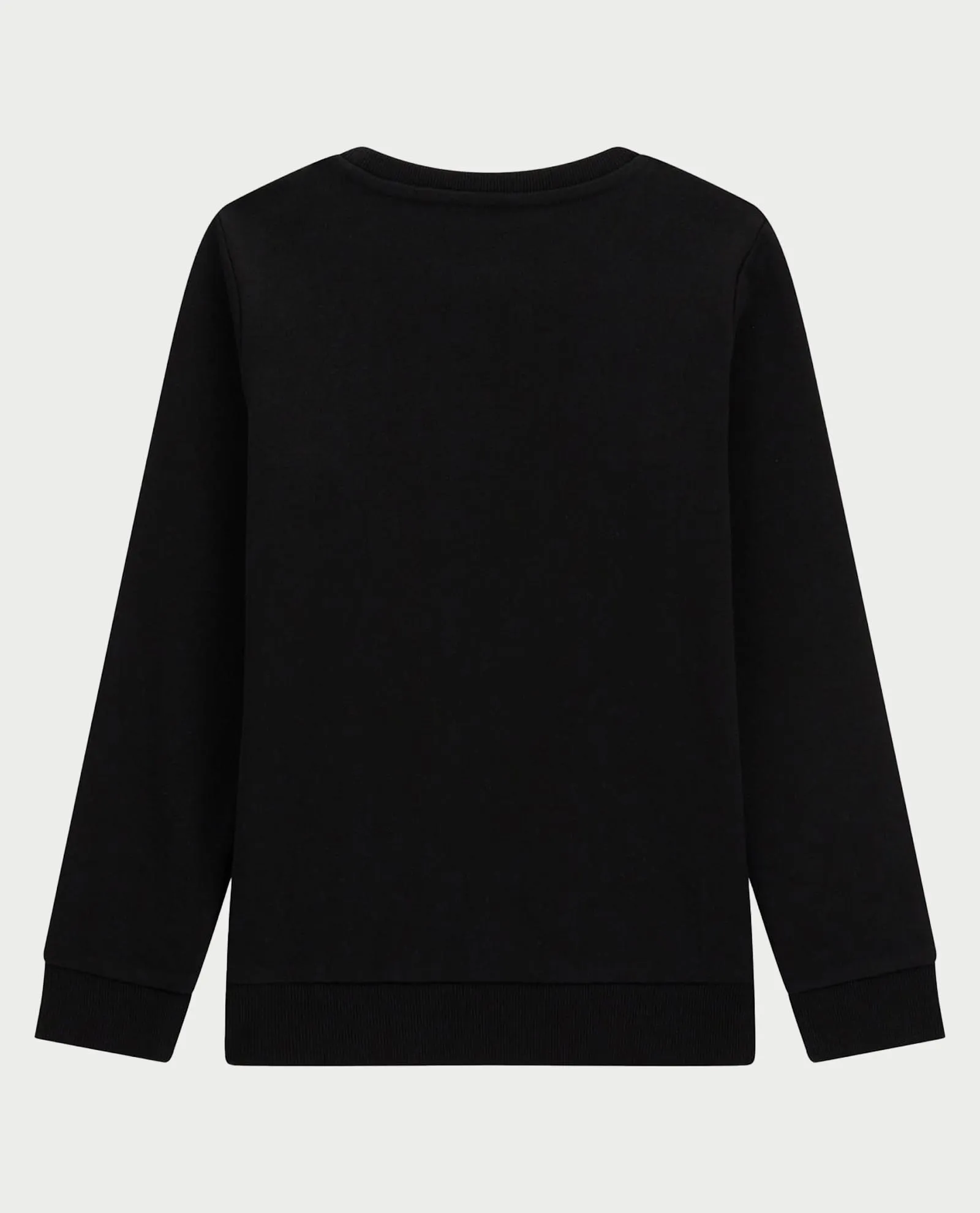 GUESS      Felpa nera Guess per bambini in tessuto felpato