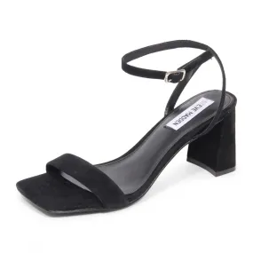 I1614 sandalo donna STEVE MADDEN LUXE BLACK SUEDE woman sandal