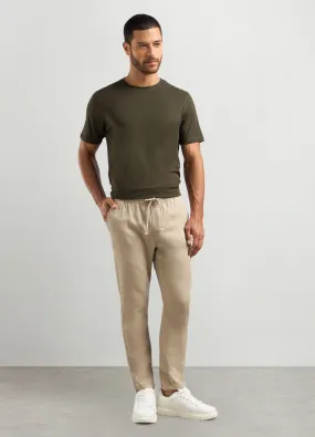 J. HART & BROS  Joggers slim fit in puro cotone uomo