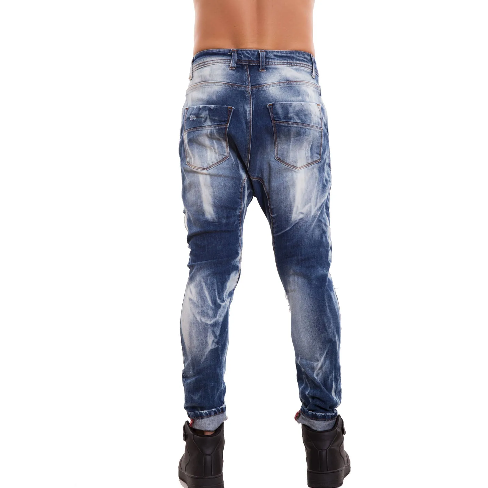 Jeans uomo pantaloni denim D281