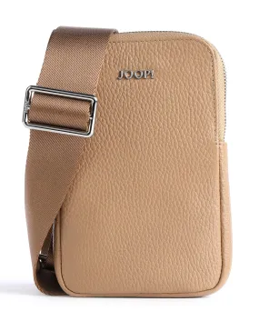  JOOP! chiara 2.0 Bianca Borsetta porta cellulare pelle granulata marrone chiaro  
