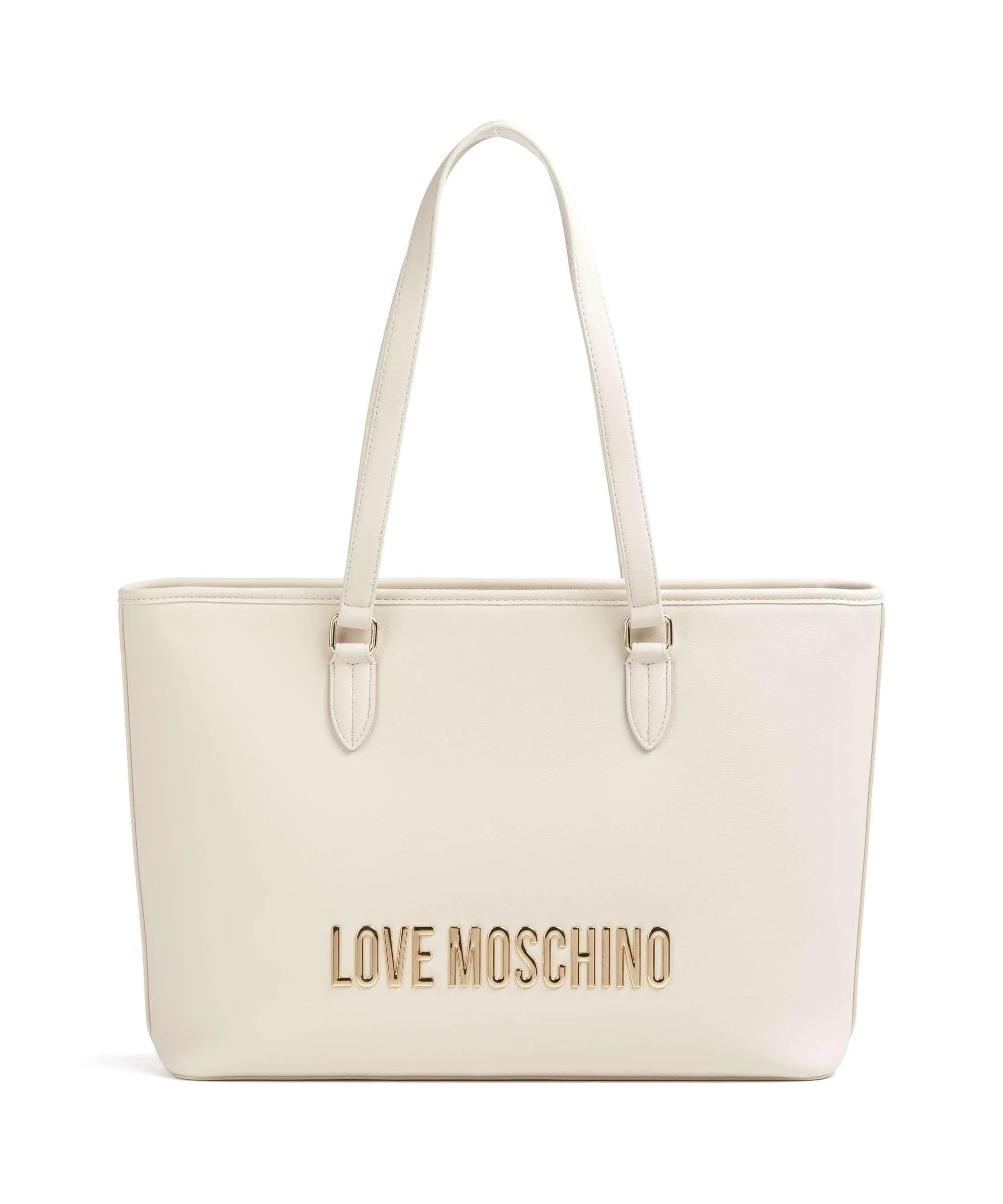  Love Moschino Bold Love Borsa shopper pelle sintetica beige  