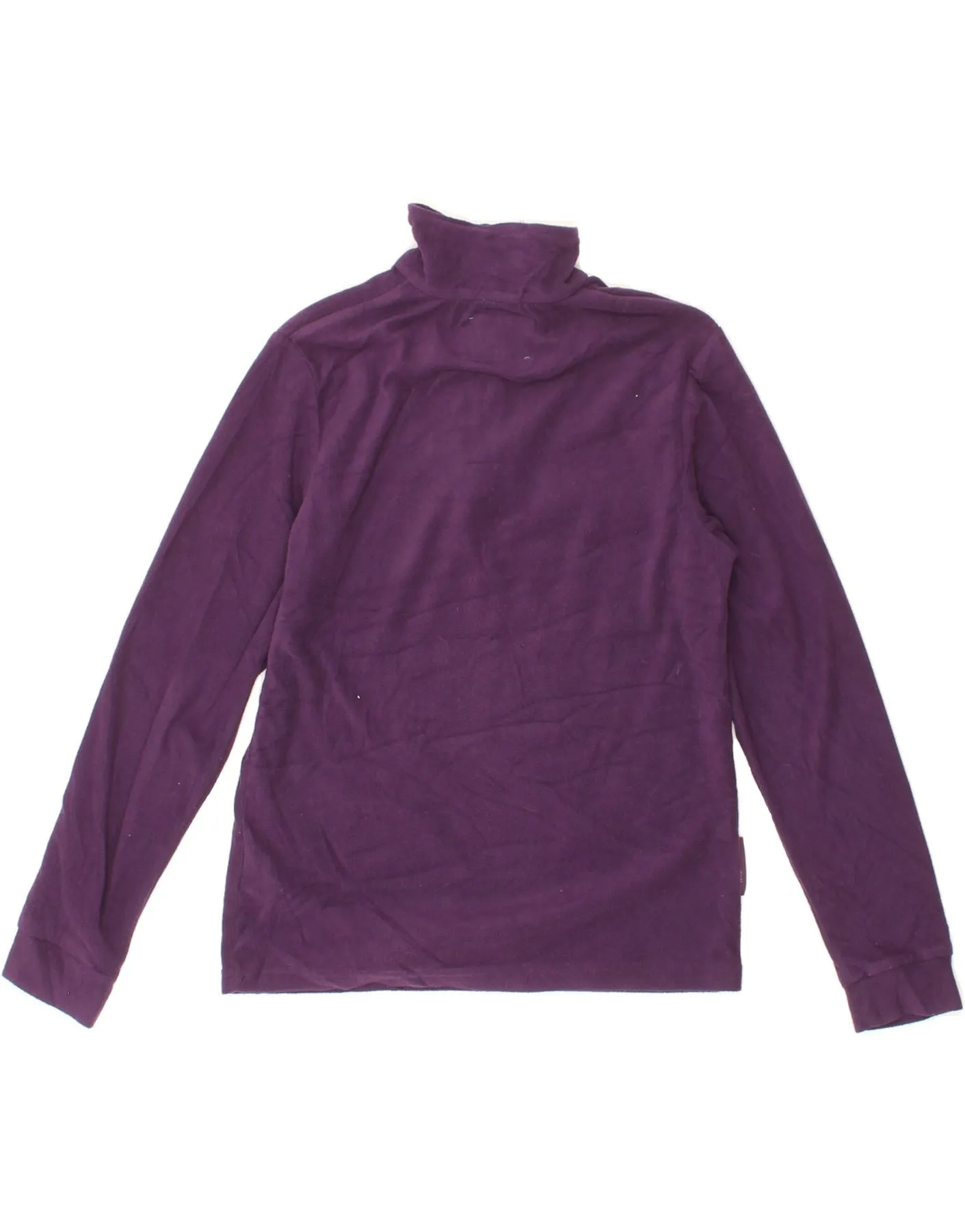 MOUNTAIN WAREHOUSE Girls Zip Neck Fleece Jumper 11-12 Years Purple