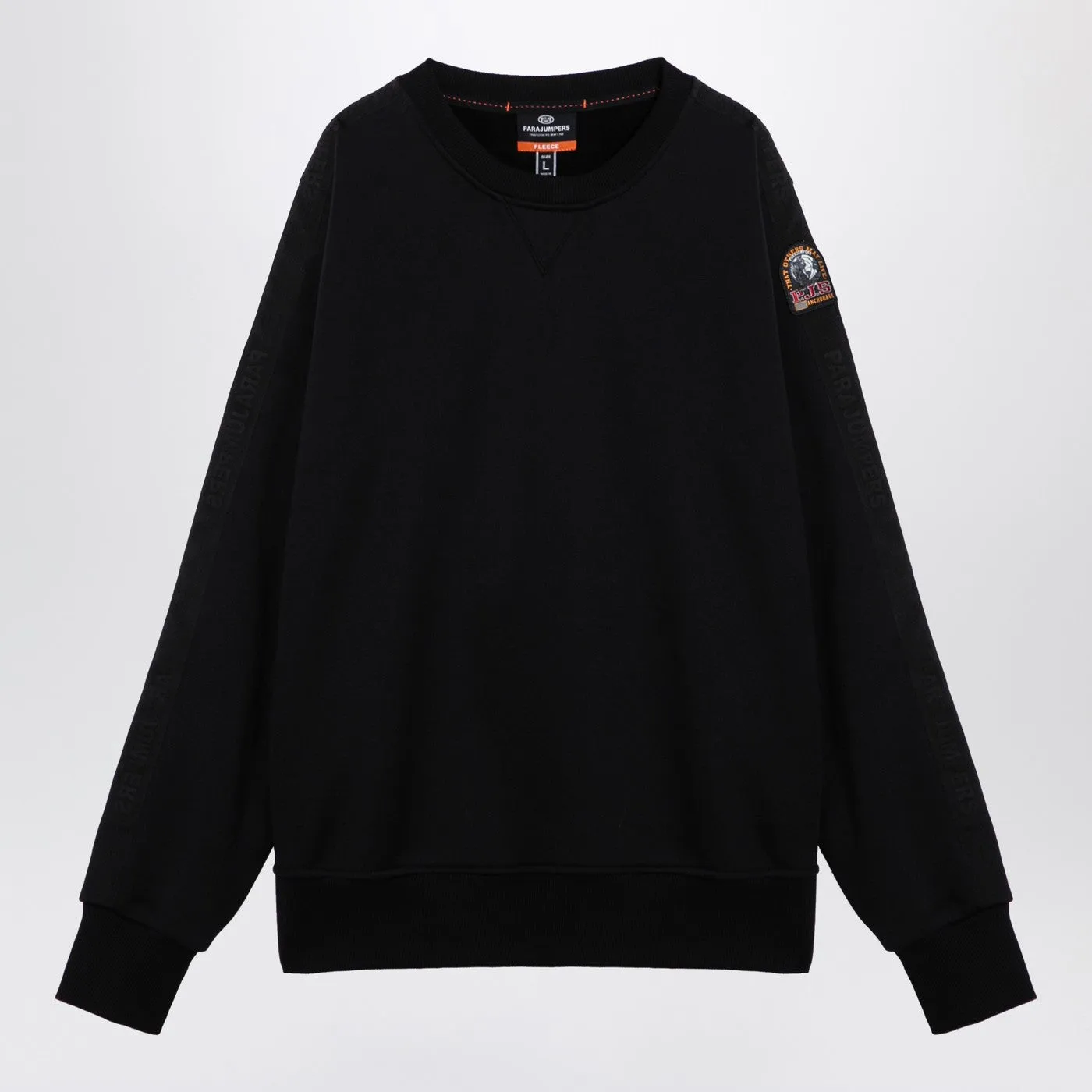 Parajumpers Black Cotton Creewneck Sweatshirt