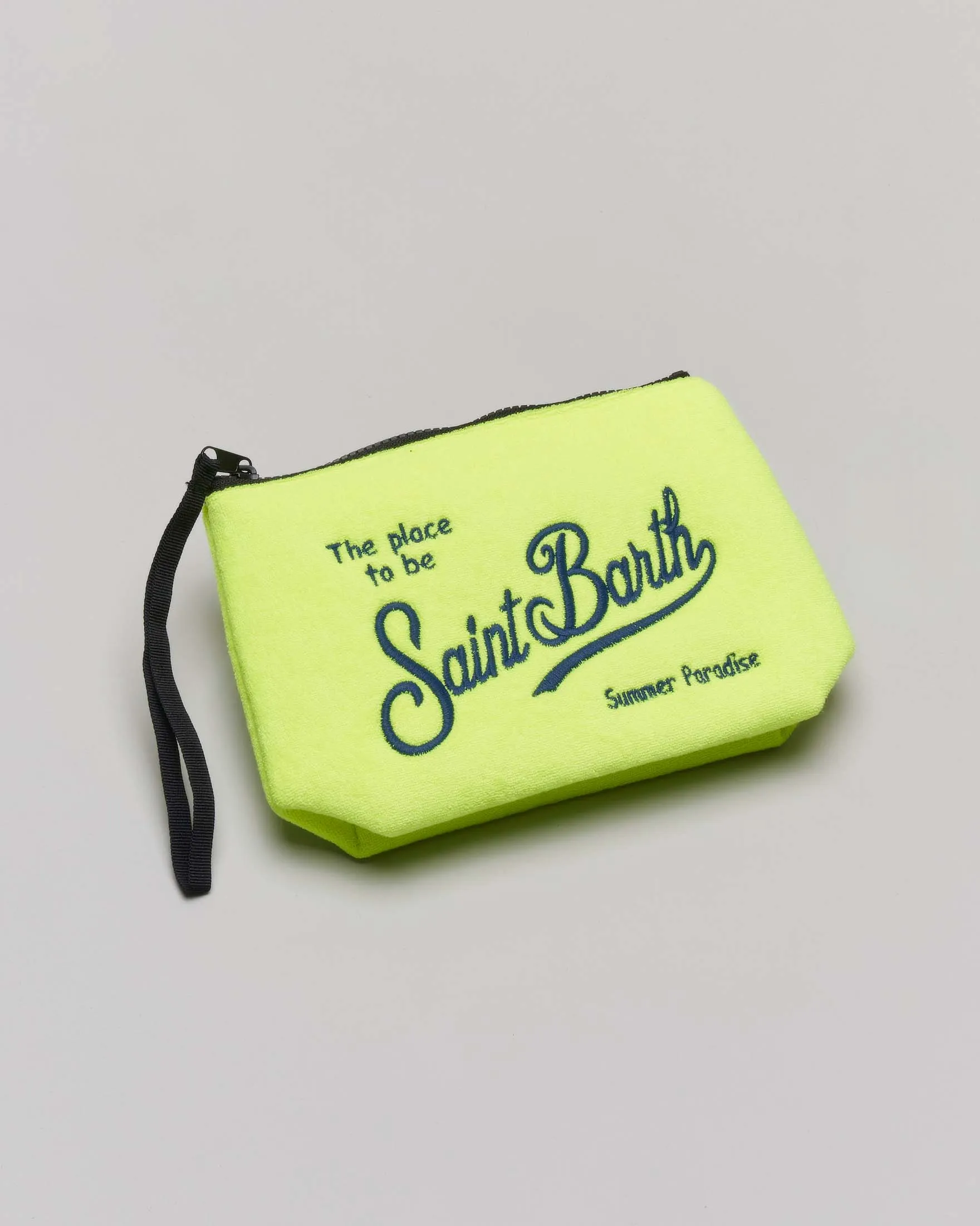 Pochette Aline in spugna giallo fluo
