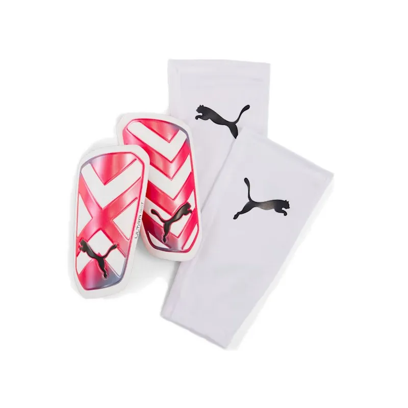 PUMA ULTRA TWIST SLEEVE SHINGUARDS PARASTINCHI CALCIO -  ROSSO/BIANCO/BLUE