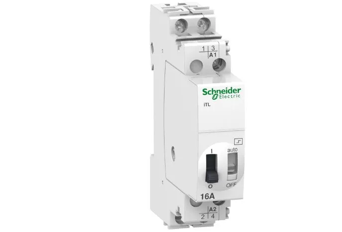 Relè di potenza Schneider Electric serie ITL, DPST, bobina 48 V dc, 130V ca, Guida DIN