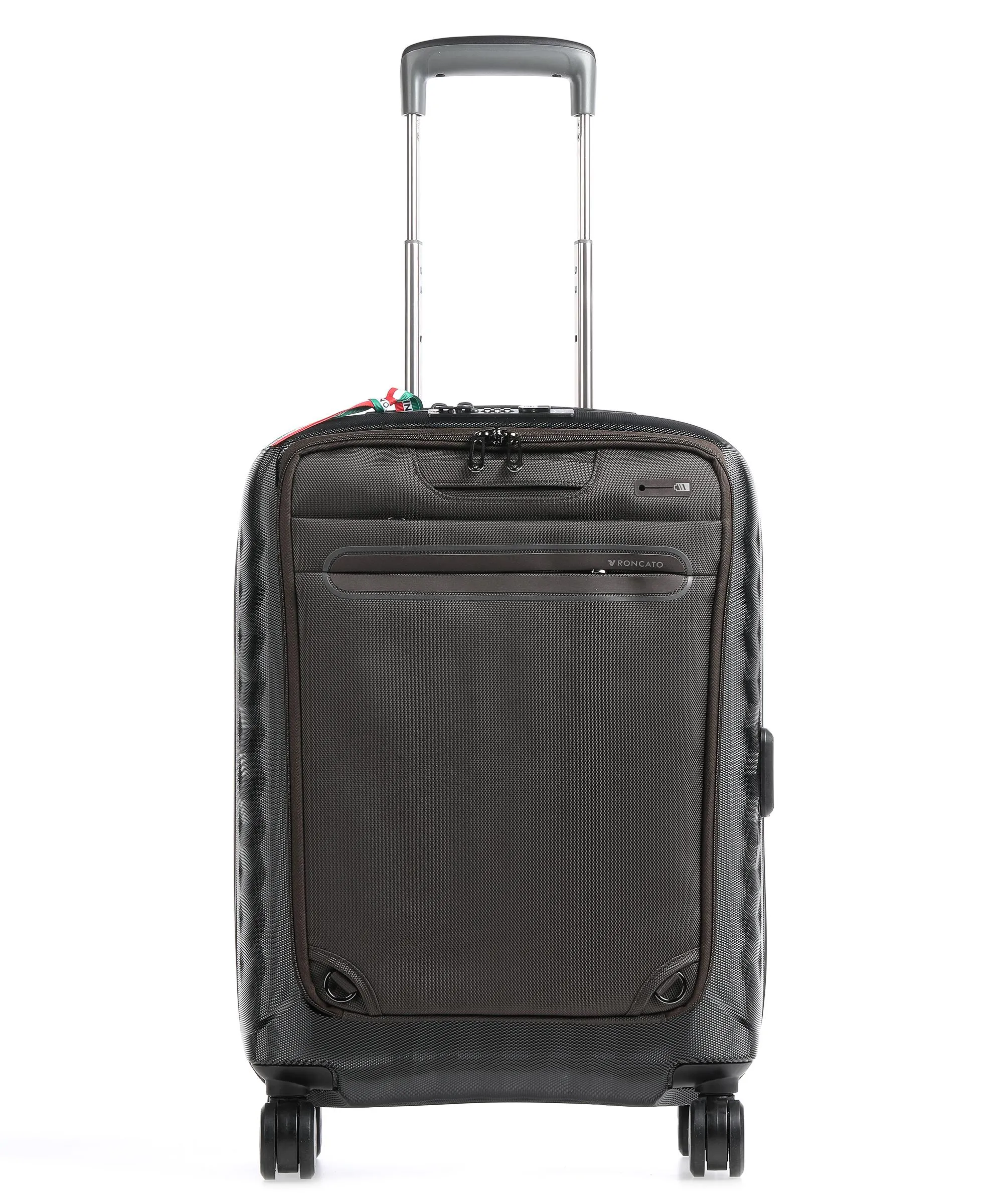  Roncato Double Premium Valigia trolley (4 ruote) nero/marrone 55 cm  