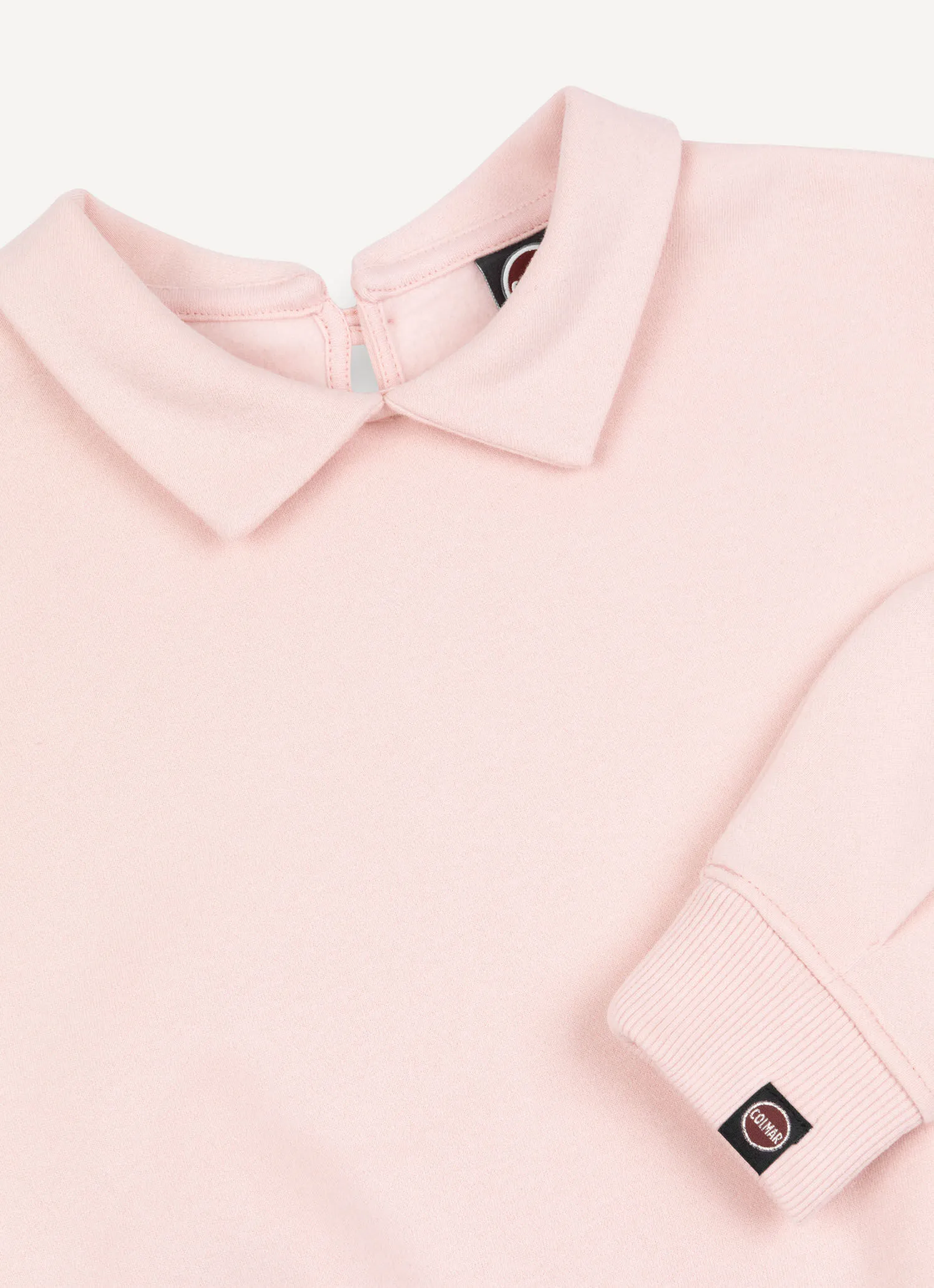 Sweatshirt with collar and darts