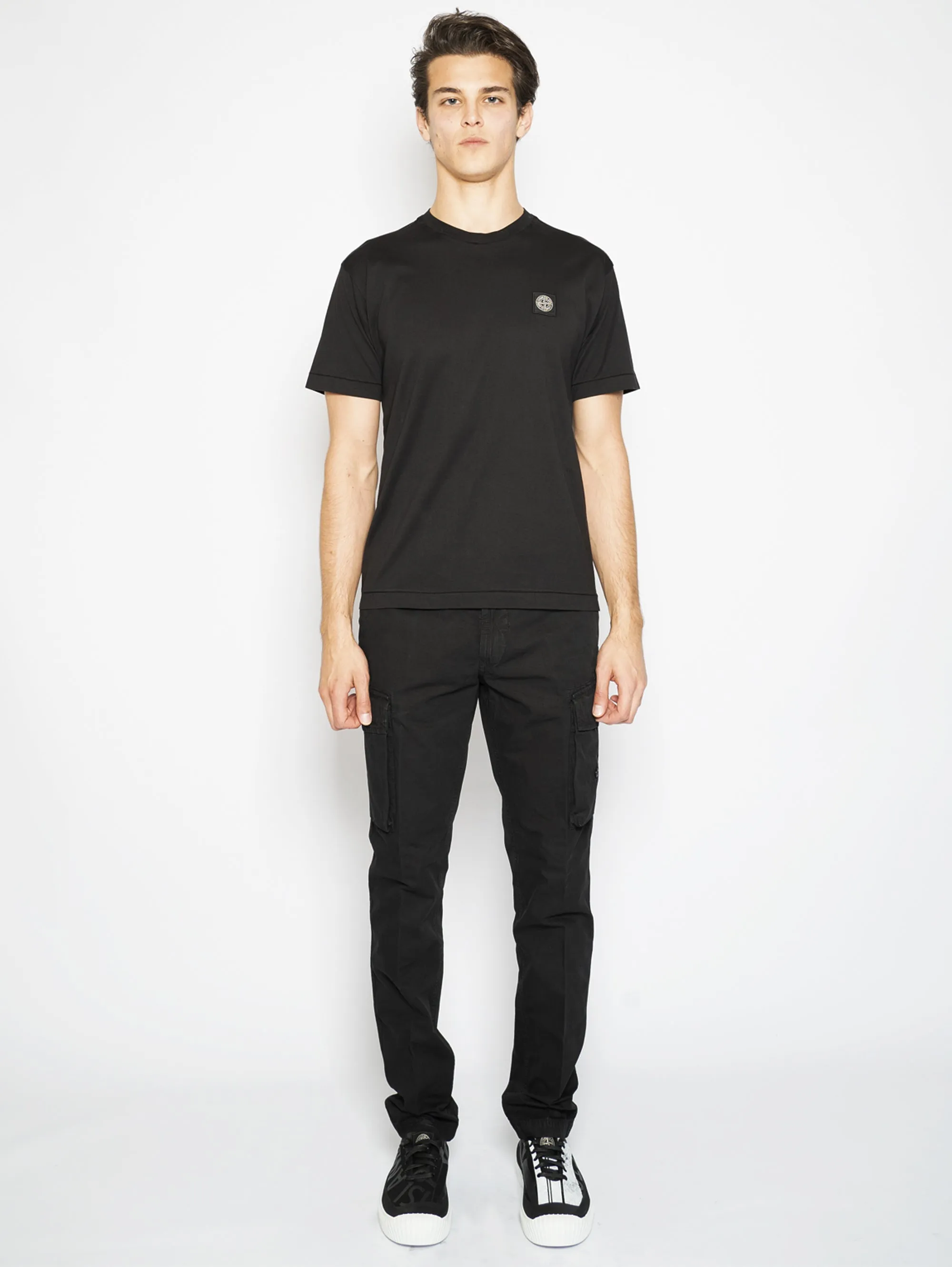 T-shirt in Jersey  Nero