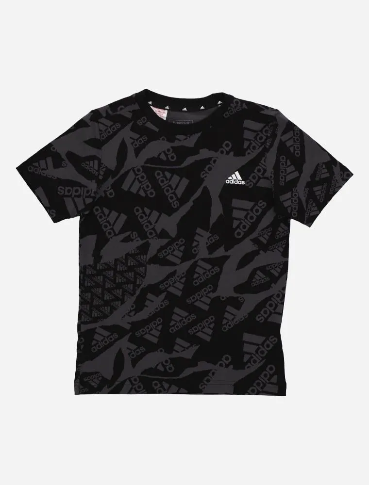 T-shirt Manica Corta Sportiva Adidas - Carbone