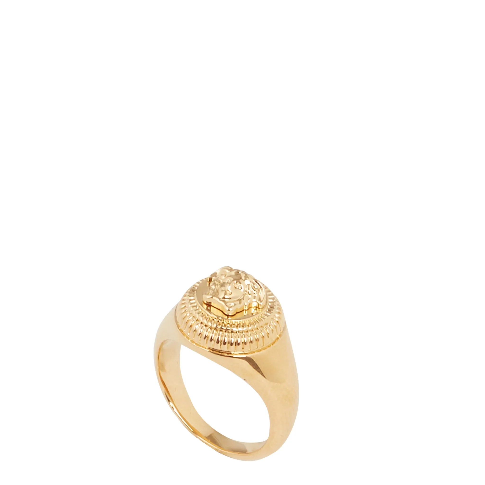 VERSACE  Anello in metallo dorato