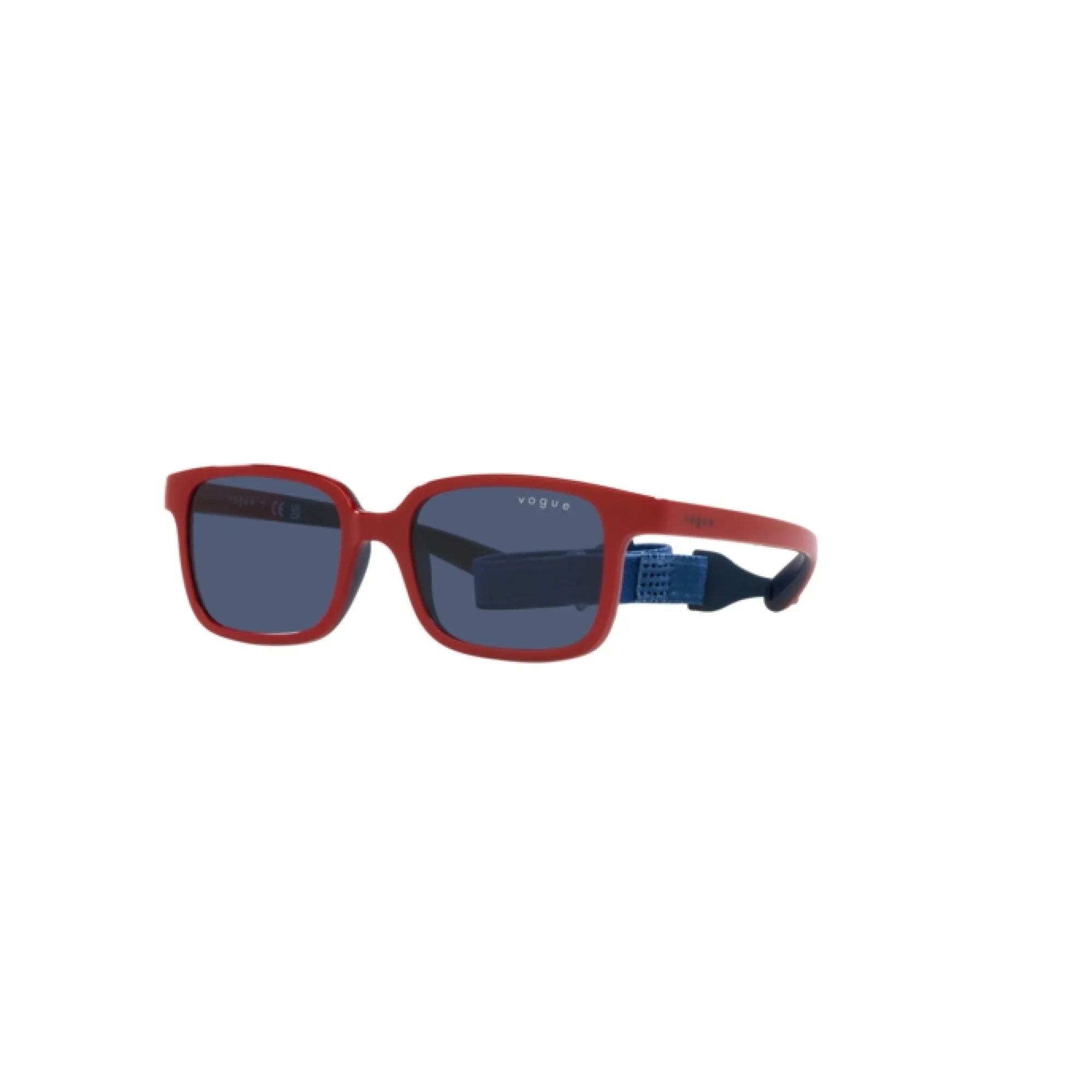   Vogue VJ 2017 - 302680 Rosso Pieno Su Gomma Blu | Occhiale Da Sole Bambino Unisex 